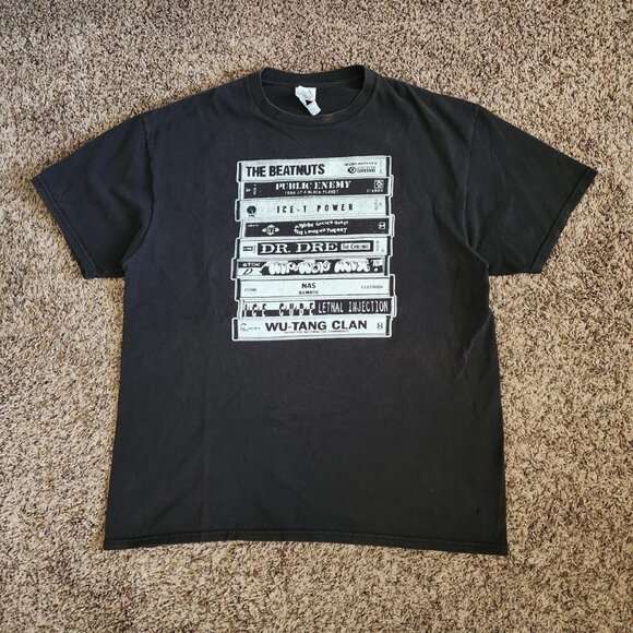 Old School Hip Hop Rap Tee Vintage Style Retro T-Shirt Dr. Dre Ice Cube WuTang - Picture 2 of 6